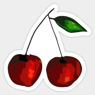 Cherry - Two Cherries - Cherry Twin Sticker